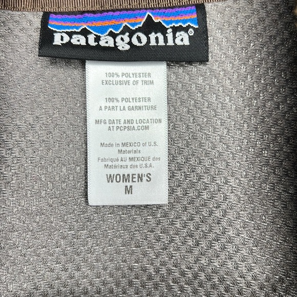 Patagonia Vest Womens Size Medium Brown Sherpa Deep Pile Full Zip Fleece. - Picture 7 of 7